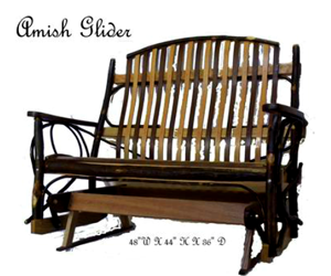 Amish Glider Chair to Match Casket
