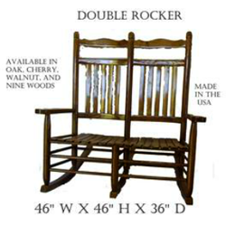 Double Rocking Chair to Match Casket